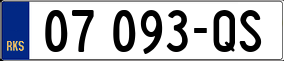 Trailer License Plate